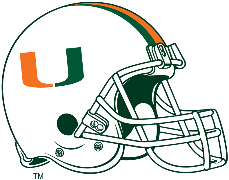 Miami Hurricanes 2000-Pres Helmet Logo iron on transfers for clothing
